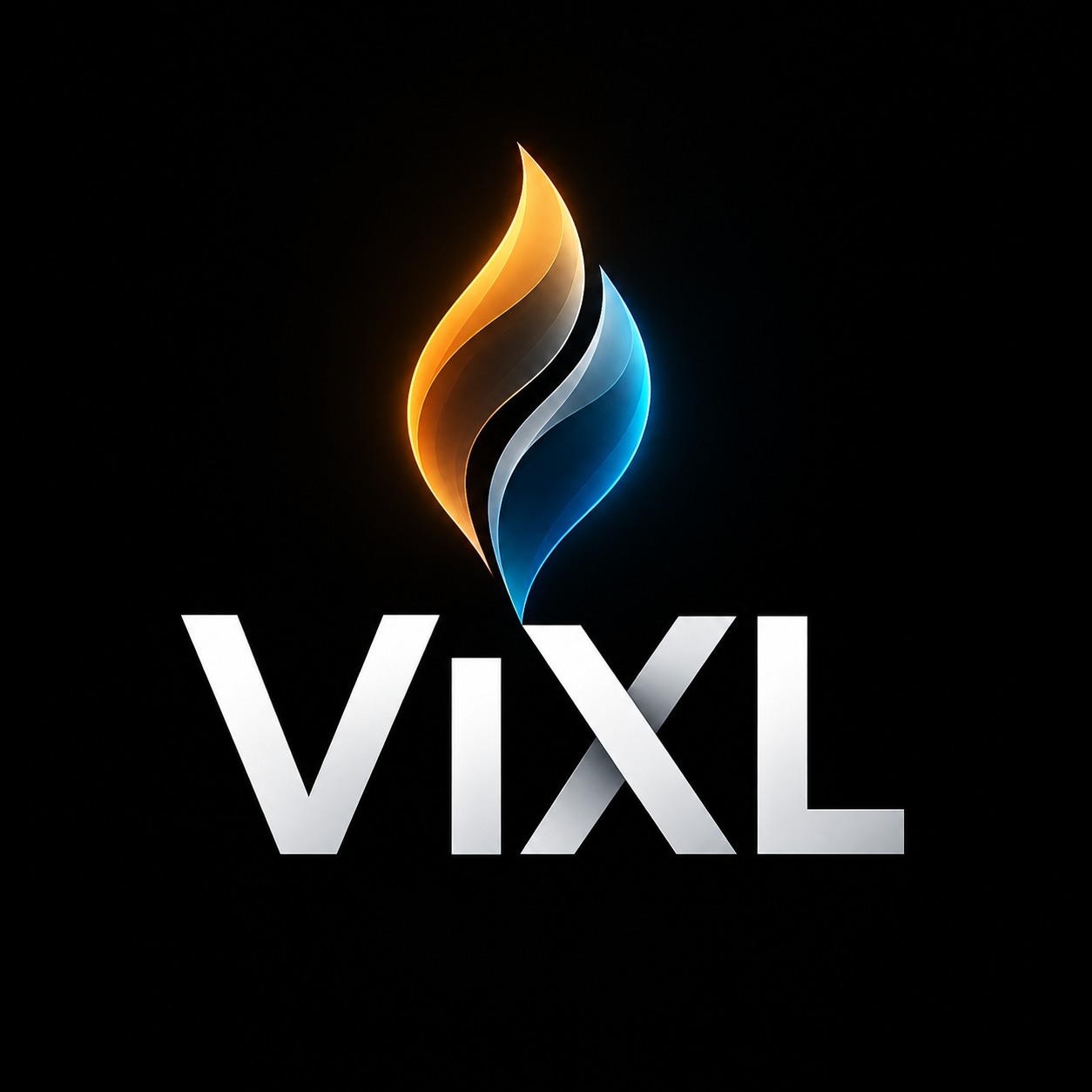 ViXL flame and wordmark